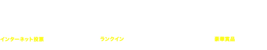 STEP01 エントリーしてインターネット投票で馬券を購入！ STEP02 ポイントを貯めてランクインを目指そう！ STEP03 上位入賞すればもれなく豪華賞品がもらえるよ！